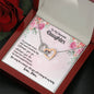 Daughter Interlocking Hearts Beauty Necklace Pendant Jewelry Women Birthday Gift