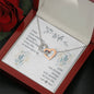 Wife From Husband Interlocking Hearts Necklace Pendant Message Box Gift