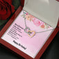 Friend Interlocking Hearts Beauty Pendant Necklace Jewelry Women Birthday Gift