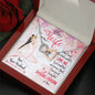 Wife Gift From Husband Interlocking Hearts Pendant Necklace Message Box Gift