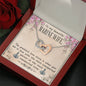 Marine Wife Gift From Husband Interlocking Hearts Necklace Pendant Message Box