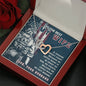 Best Army Military Wife Interlocking Hearts Necklace Pendant Message Box Gift