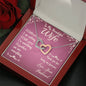Wife Interlocking Hearts Beauty Necklace Pendant Jewelry Women Birthday Gift