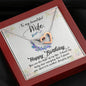Wife Birthday Gift From Husband Interlocking Hearts Necklace Pendant Message Box