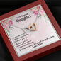 Daughter Interlocking Hearts Beauty Necklace Pendant Jewelry Women Birthday Gift