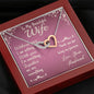 Wife Interlocking Hearts Beauty Necklace Pendant Jewelry Women Birthday Gift
