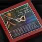 Best Police Wife Gift Husband Interlocking Hearts Necklace Pendant Message Box