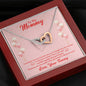 Mommy Interlocking Hearts Necklace Pendant Jewelry Women Message Box Gift