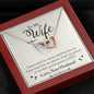 Wife Gift From Husband Interlocking Hearts Message Box Pendant Necklace Gift
