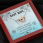 Navy Wife Gift From Husband Interlocking Hearts Necklace Pendant Message Box