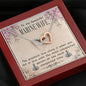 Marine Wife Gift From Husband Interlocking Hearts Necklace Pendant Message Box