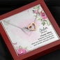 Sister Interlocking Hearts Beauty Necklace Pendant Jewelry Women Birthday Gift