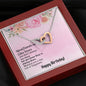 Friend Interlocking Hearts Beauty Pendant Necklace Jewelry Women Birthday Gift