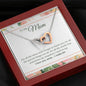 Mom Interlocking Hearts Necklace Pendant Jewelry Women Message Box Gift
