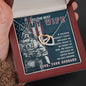 Best Army Military Wife Interlocking Hearts Necklace Pendant Message Box Gift