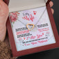 Wife Husband Interlocking Hearts Necklace Pendant Meaningful Message Box Gift