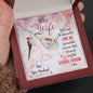 Wife Gift From Husband Interlocking Hearts Pendant Necklace Message Box Gift