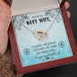 Navy Wife Gift From Husband Interlocking Hearts Necklace Pendant Message Box