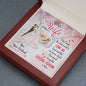 Wife Gift From Husband Interlocking Hearts Pendant Necklace Message Box Gift