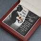 Wife Mother’s Day Interlocking Hearts Necklace Pendant Women Message Box