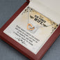Air Force Wife Military Interlocking Hearts Necklace Pendant Women Message Box