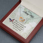 Army Wife Interlocking Hearts Necklace Pendant Message Box Military Gift