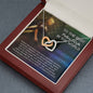 Best Police Wife Gift Husband Interlocking Hearts Necklace Pendant Message Box