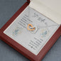 Wife From Husband Interlocking Hearts Necklace Pendant Message Box Gift