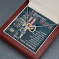 Best Army Military Wife Interlocking Hearts Necklace Pendant Message Box Gift