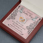 Teacher Wife Interlocking Hearts Necklace Pendant Message Box Gift