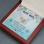 Navy Wife Gift From Husband Interlocking Hearts Necklace Pendant Message Box