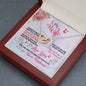 Wife Husband Interlocking Hearts Necklace Pendant Meaningful Message Box Gift