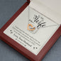 Wife Gift From Husband Interlocking Hearts Message Box Pendant Necklace Gift