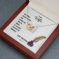 Wife From Husband Interlocking Hearts Pendant Necklace Message Box Gift