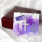 Cross Engraved Pendant Necklace Jewelry Women Men Chain Graduation Gift