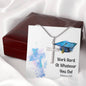 Cross Engraving Pendant Jewelry Necklace Women Men Chain Graduation Gift