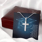Cross Personalized Pendant Necklace Jewelry Women Men Military Chain Gift