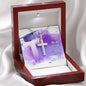 Cross Engraved Pendant Necklace Jewelry Women Men Chain Graduation Gift