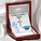 Cross Engraved Pendant Necklace Jewelry Men Women Chain Graduation Gift