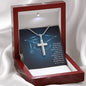 Cross Personalized Pendant Necklace Jewelry Women Men Military Chain Gift