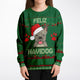 Feliz Navidog - French Bulldog - Athletic Kids/Youth Sweatshirt – AOP
