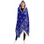 Crip Blue Hooded Blanket - Sherpa And Microfiber Blanket With Hood