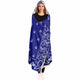 Crip Blue Hooded Blanket - Sherpa And Microfiber Blanket With Hood