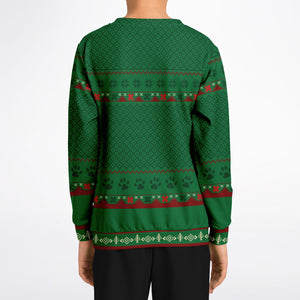 Feliz Navidog - French Bulldog - Athletic Kids/Youth Sweatshirt – AOP