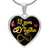 18 Year Anniversary Luxury Heart Necklace (Gold)