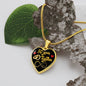50 Year Anniversary Luxury Heart Necklace (Gold)