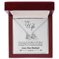 Husband To Wife Gift Forever & Always Yours Message Box + Infinity 3 Necklace