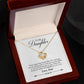 To My Daughter From Dad There For You Special Girl Love knot necklace