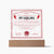 Certificate Of Infinite Affection and Romantic Devotion - My Darling Acrylic Square Plaque