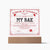 Certificate Of Enchantment Bae Acrylic Square Plaque